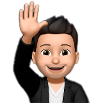 Memoji de Gerard Chavarria saludando